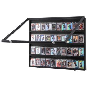 36 Graded Sports Card Display Case, 30.5x24.3x2.1 in, Baseball Card Display Frame with 98% UV Protection Clear View PC Glass